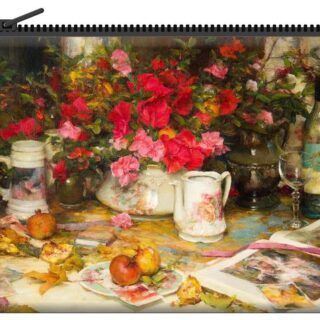 John McCartin - Azaleas and Pomegranates Velour Coin Purse