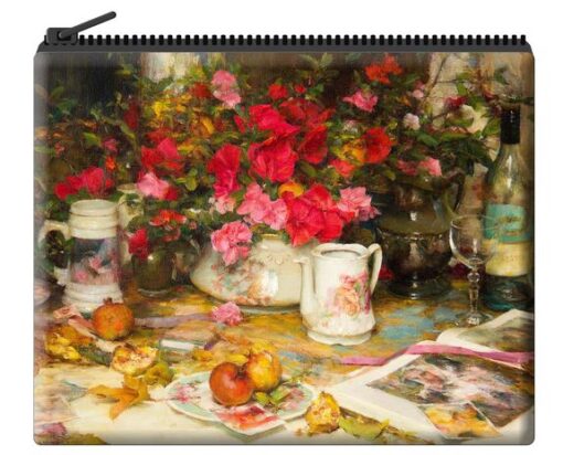 John McCartin - Azaleas and Pomegranates Velour Coin Purse