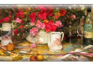 John McCartin - Azaleas and Pomegranates Velour Glasses Case