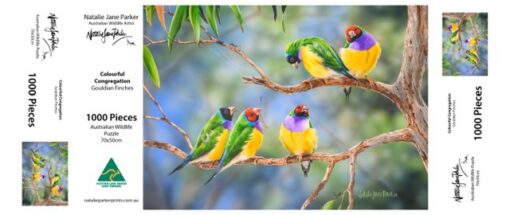 Jigsaw - Colour Congregation (Gouldian Finches)