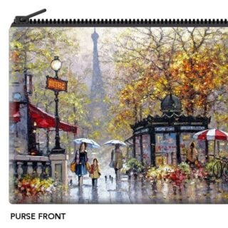 Ramon Ward-Thompson Autumn Reflections, Paris  - Velour Coin Purse