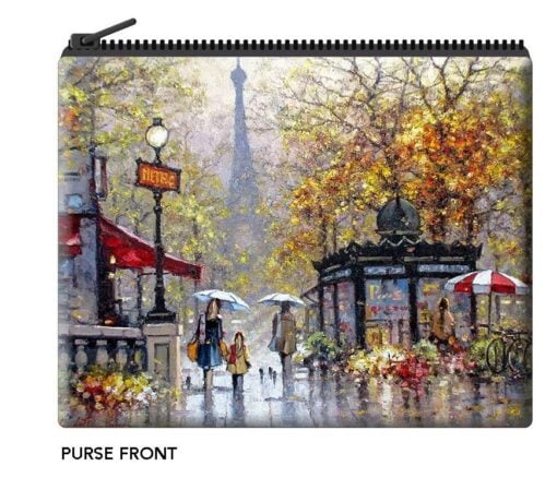 Ramon Ward-Thompson Autumn Reflections, Paris  - Velour Coin Purse