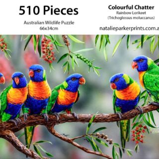 Jigsaw - Colourful Chatter (Rainbow Lorikeets)