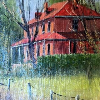 morpeth art gallery, hunter valley, newcastle, nsw, investment, fine, original, artwork, collector, artist, artists, investment, oil, palette knife, pallete knives, knife, gulgong, mudgee, bathurst, sofala, hill end, berrima, southern highlands, braidwood, vineyards, houses, to scale, australian art gifts, placemats, coasters, cinnamon, hale imports