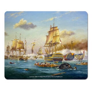 Ian Hansen - Battle of Trafalgar - Microfibre Mouse Pad