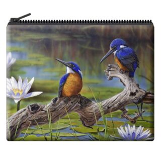 James Hough - Fishing the Backwater Velour Coin Purse