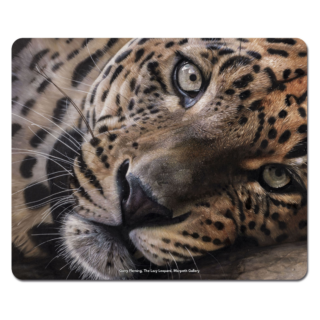 Garry Fleming - The Lazy Leopard Microfibre Mouse Pad