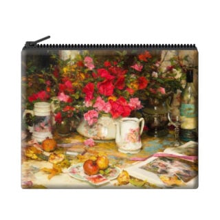 John McCartin - Azaleas and Pomegranates Velour Coin Purse