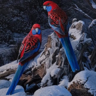 Crimson in the Snow - SOLD